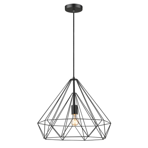 Pendant Luminaire In Matt Black LL00151